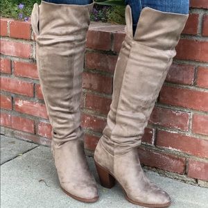 Taupe Heeled Boots